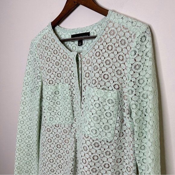 Victoria Beckham Lace Knee Length Long Sleeve Dress Large - Picture 7 of 11